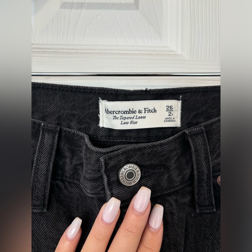 A&F Low Rise Stacked Taper Jean NWT - Picture 9 of 12
